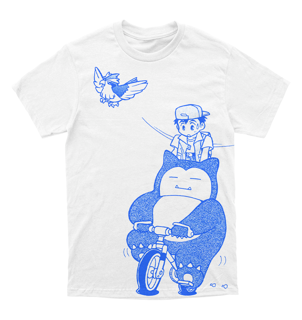 Polera Pokemon - RED y Snorlax