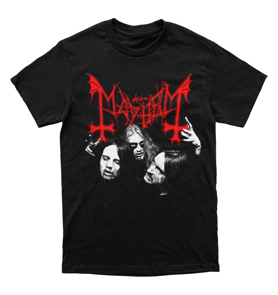 Polera Mayhem - Dead, Euronymous & Necrobutcher
