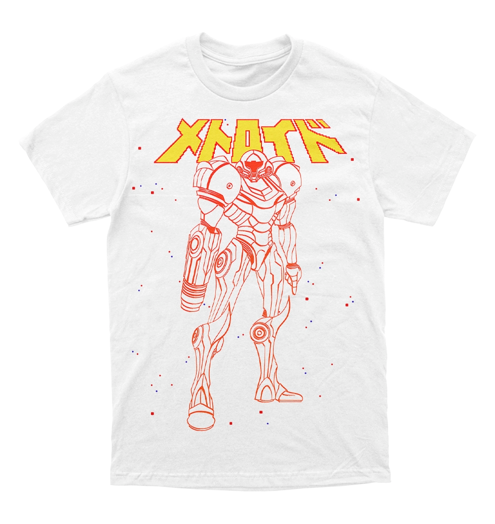 Polera Super Metroid - Samus Lineart