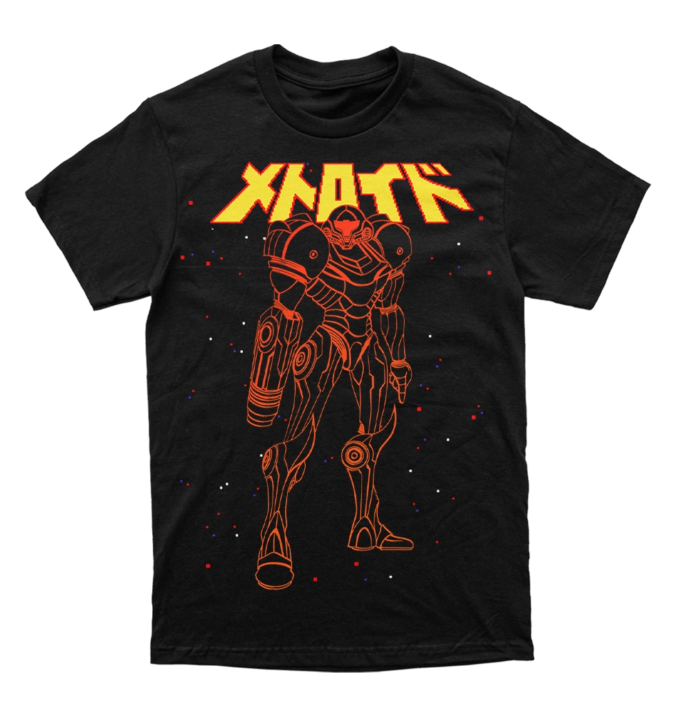 Polera Super Metroid - Samus Lineart