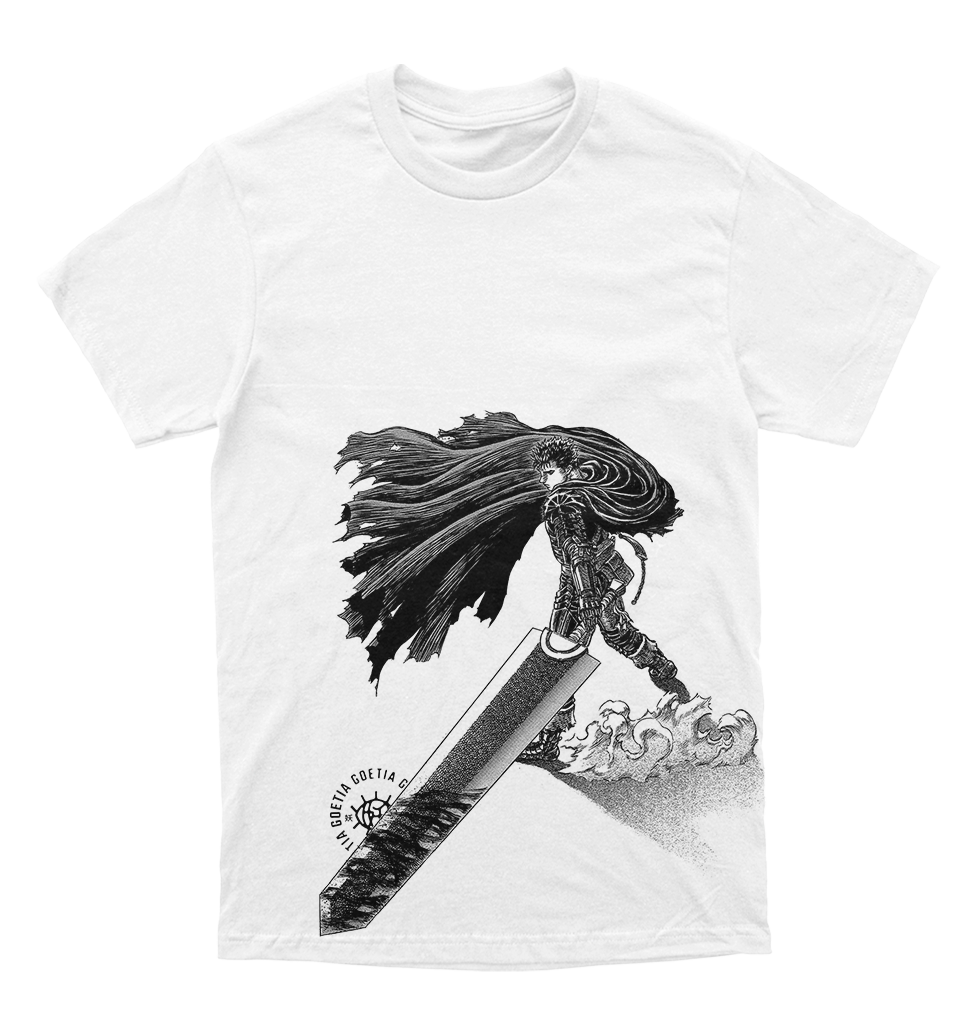 Polera Berserk - Guts protegiendo a Casca
