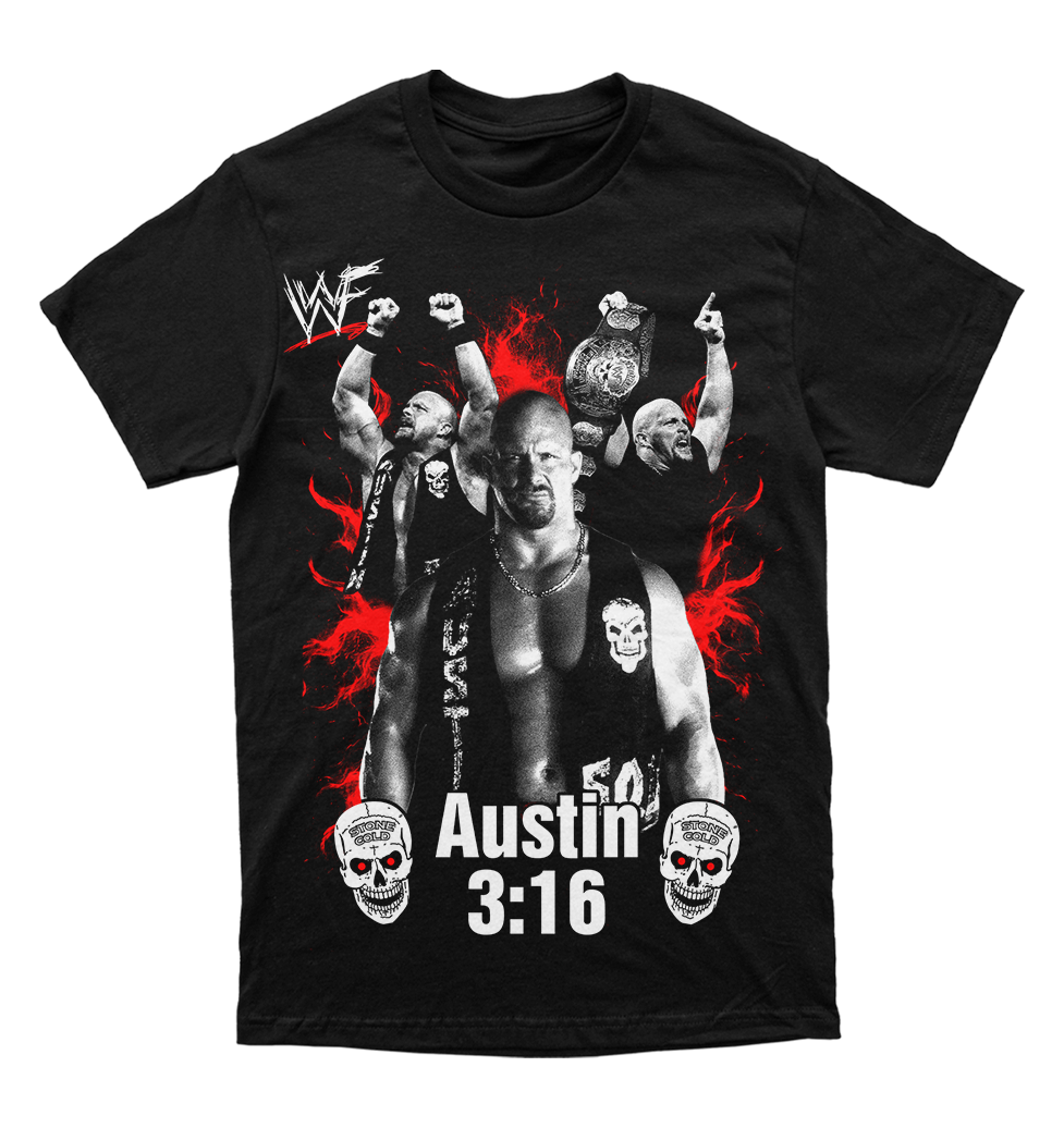 Polera WWE - Stone Cold - Austin 3:16