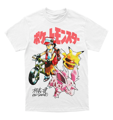 Polera Pokemon - RED, Nidorino & Pikachu