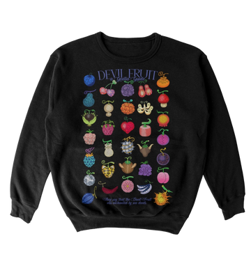Poleron One Piece - Frutas del diablo