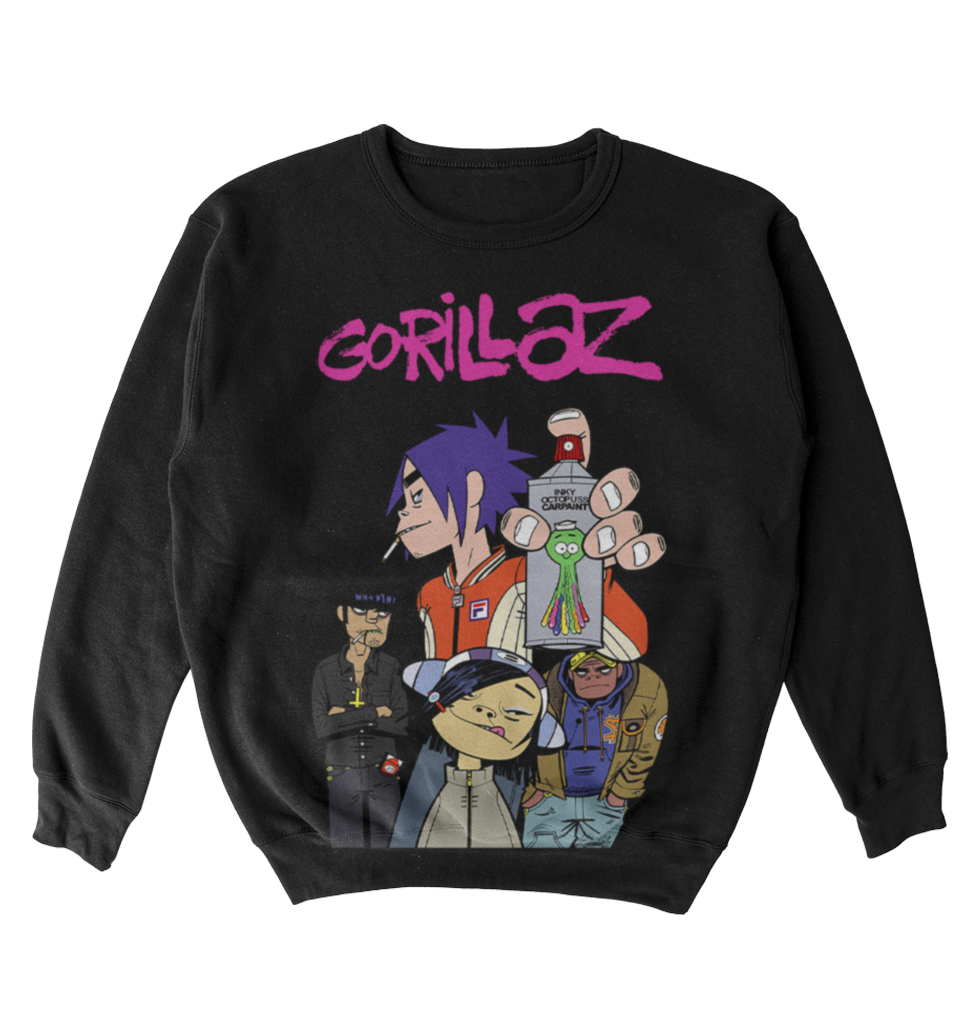 Poleron Gorillaz - Inky Octopus Car Paint