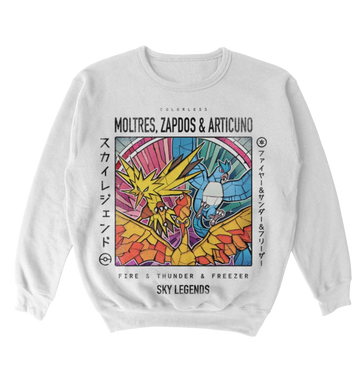 Poleron Pokemon - Moltres, Zapdos y Articuno