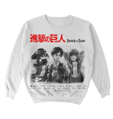 Poleron Shingeki no Kyojin - Eren, Armin y Mikasa