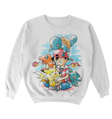 Poleron Pokemon - Red e Iniciales