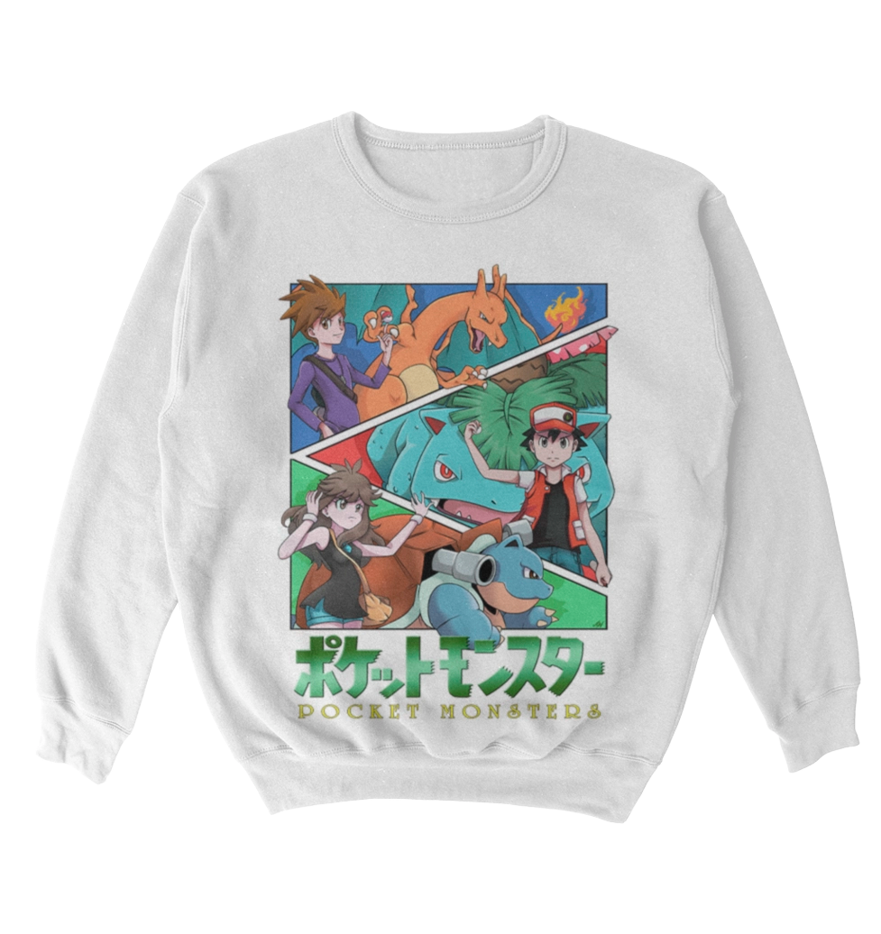 Poleron Pokemon - RED & BLUE & GREEN