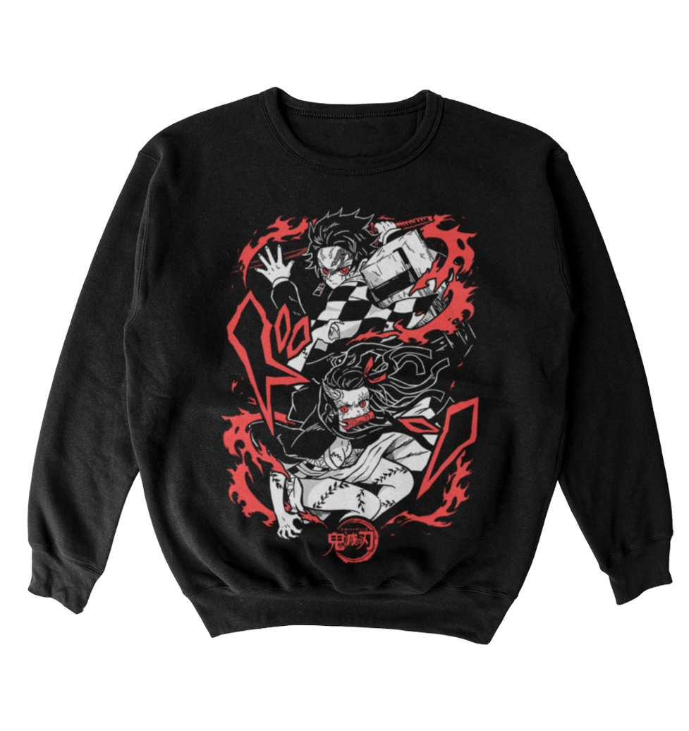Poleron Kimetsu no Yaiba - Tanjiro y Nezuko