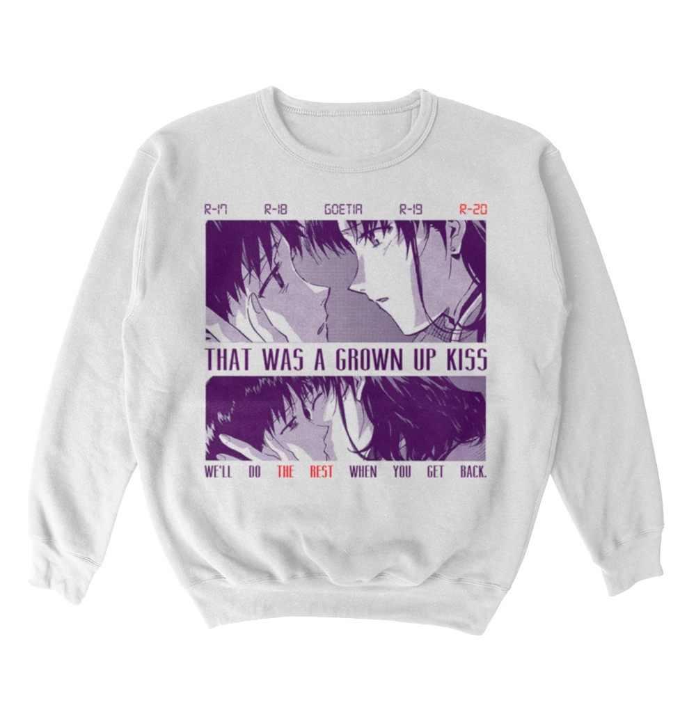 Poleron Evangelion - Misato y Shinji - grow up kiss