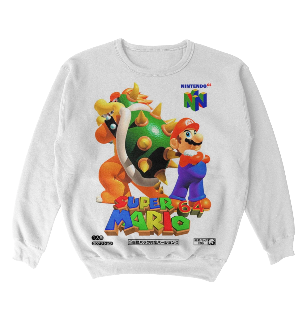 Poleron Super Mario Bros - Super Mario 64 - Mario & Bowser