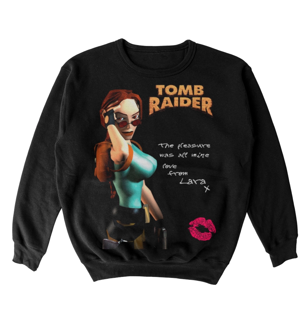 Poleron Tomb Raider Lara Croft Kiss