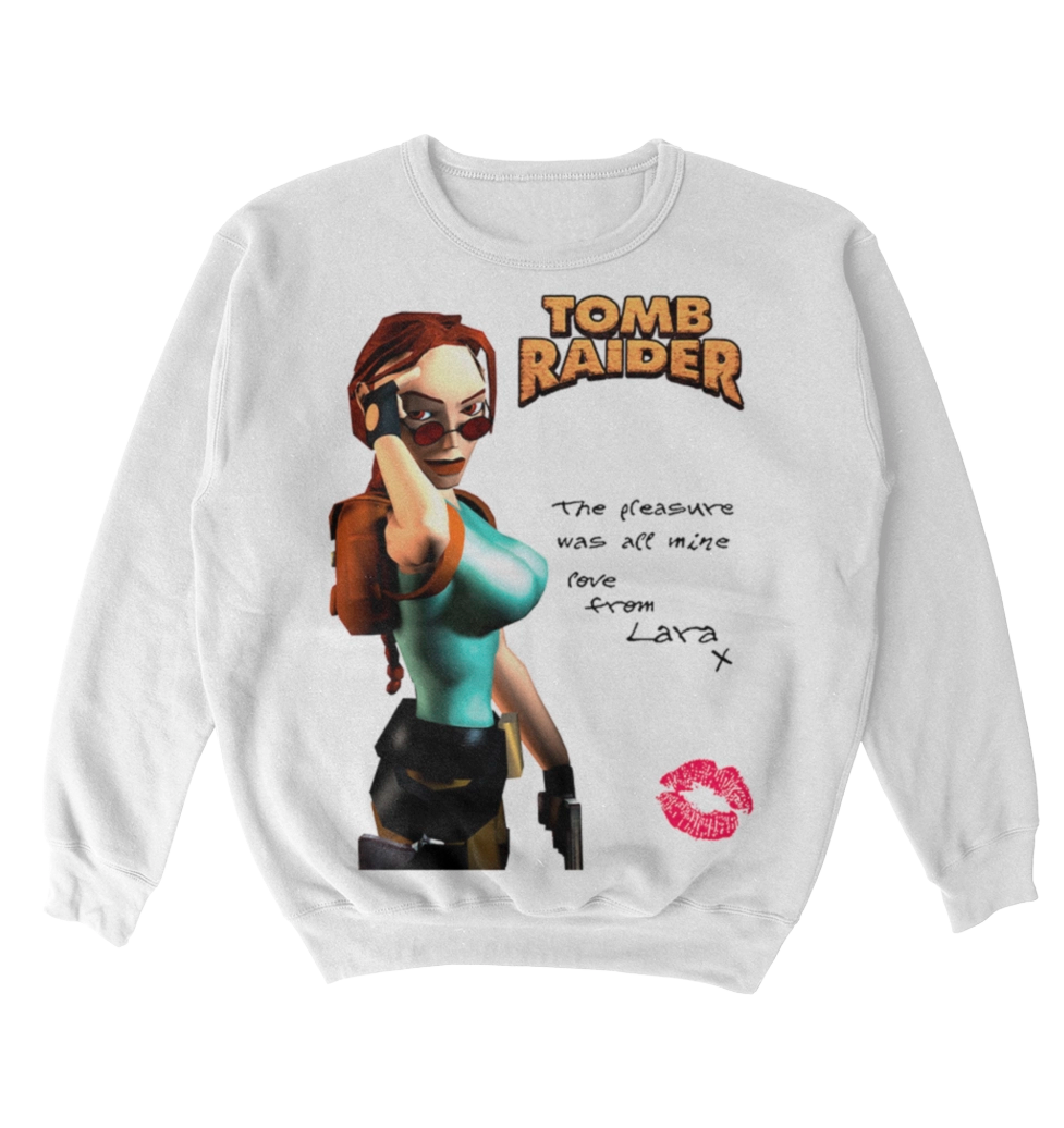 Poleron Tomb Raider Lara Croft Kiss