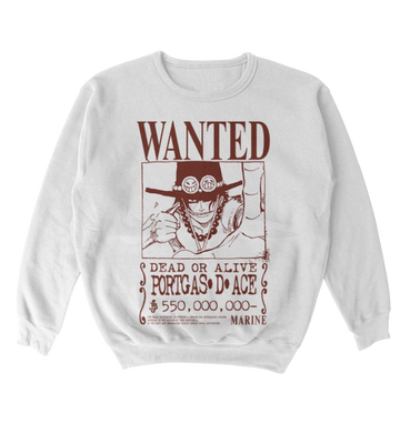 Poleron One Piece - Wanted - Portgas D. Ace