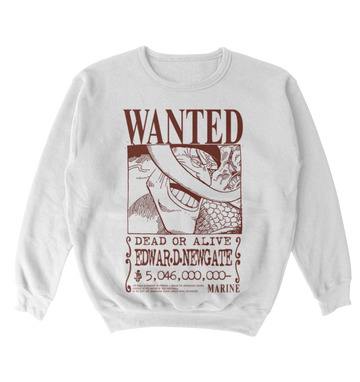 Poleron One Piece - Wanted - Edwar D. New Gate - Barba Blanca | Shirohige