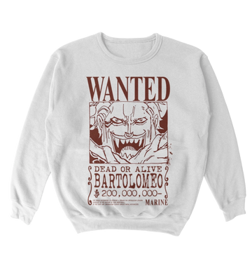 Poleron One Piece - Wanted - Bartolomeo