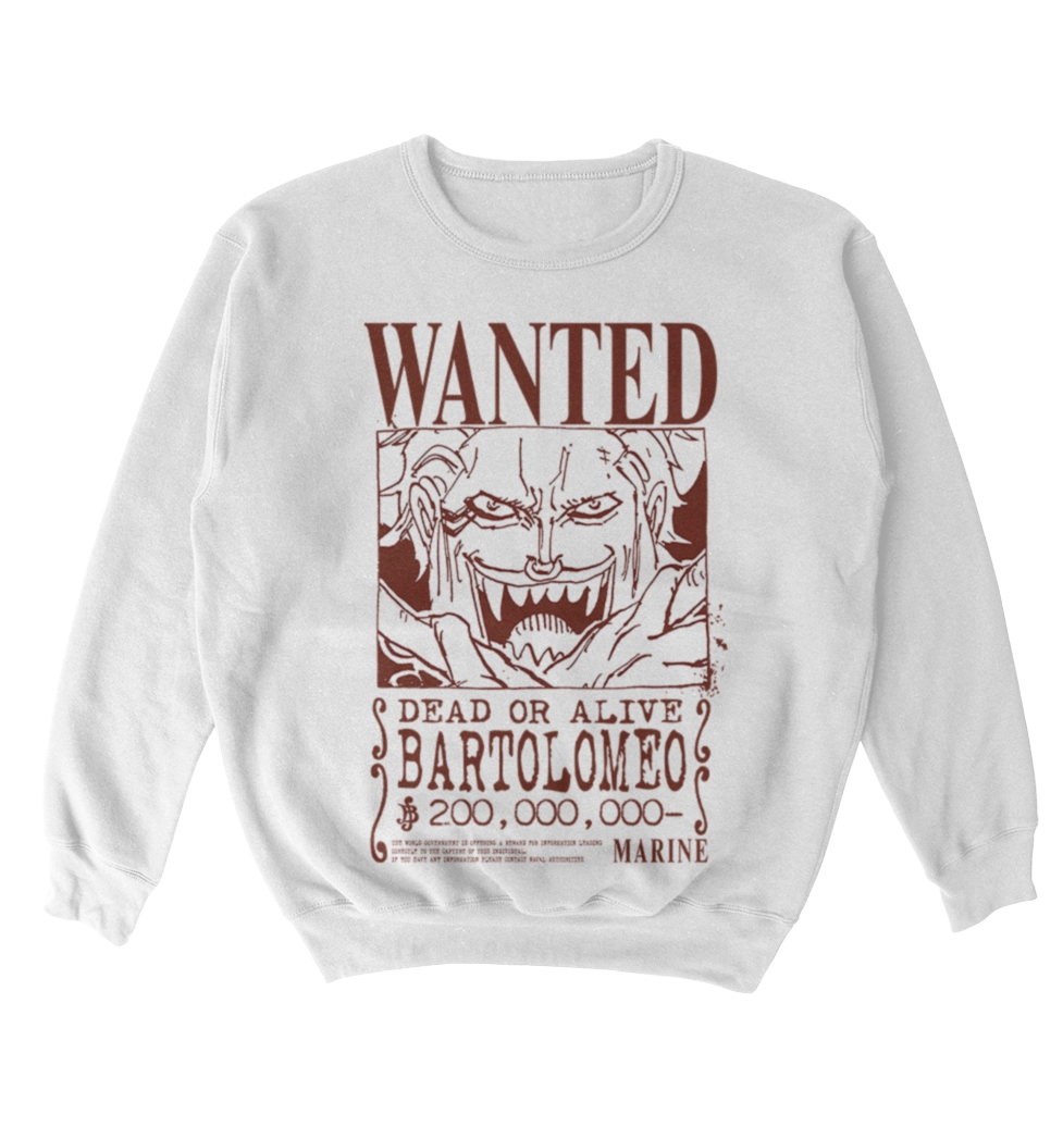 Poleron One Piece - Wanted - Bartolomeo