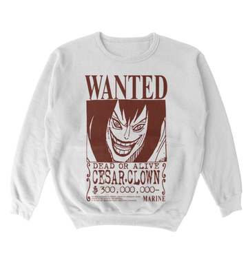 Poleron One Piece - Wanted - Cesar Clown