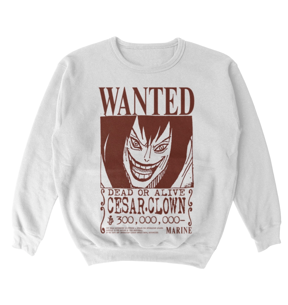 Poleron One Piece - Wanted - Cesar Clown