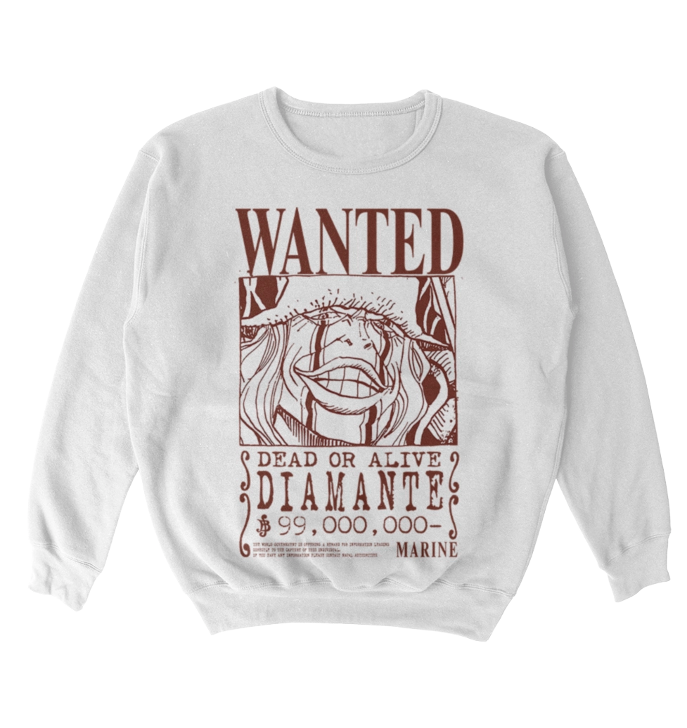 Poleron One Piece - Wanted - Diamante