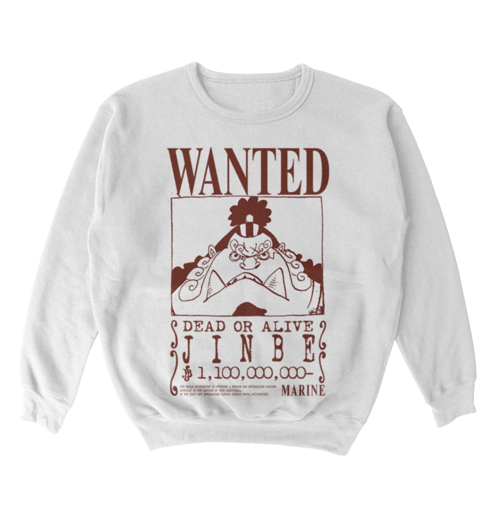 Poleron One Piece - Wanted - Jinbe
