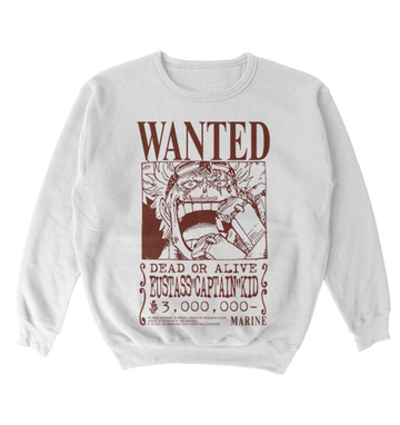 Poleron One Piece - Wanted - Eustass "Captain" Kid