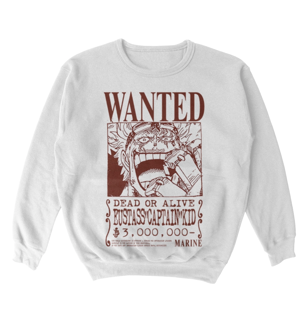 Poleron One Piece - Wanted - Eustass "Captain" Kid