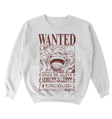 Poleron One Piece - Wanted - Monkey D. Luffy