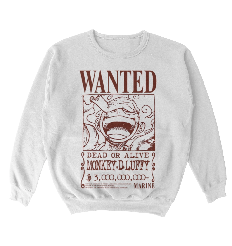 Poleron One Piece - Wanted - Monkey D. Luffy