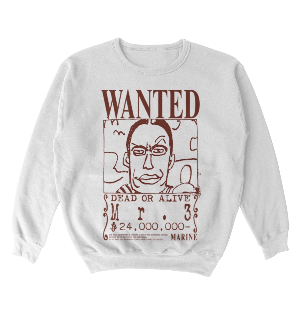 Poleron One Piece - Wanted - Mr 3 - Galdino