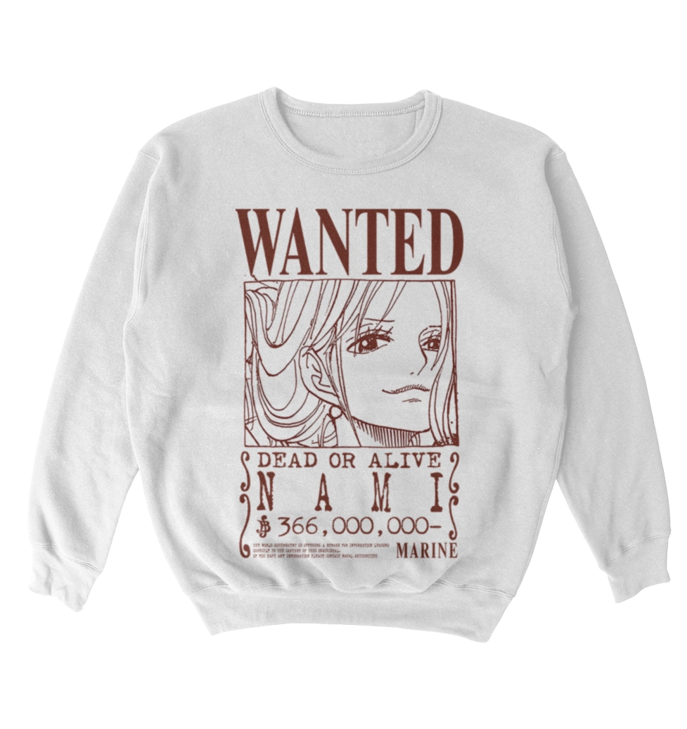 Poleron One Piece - Wanted - Nami