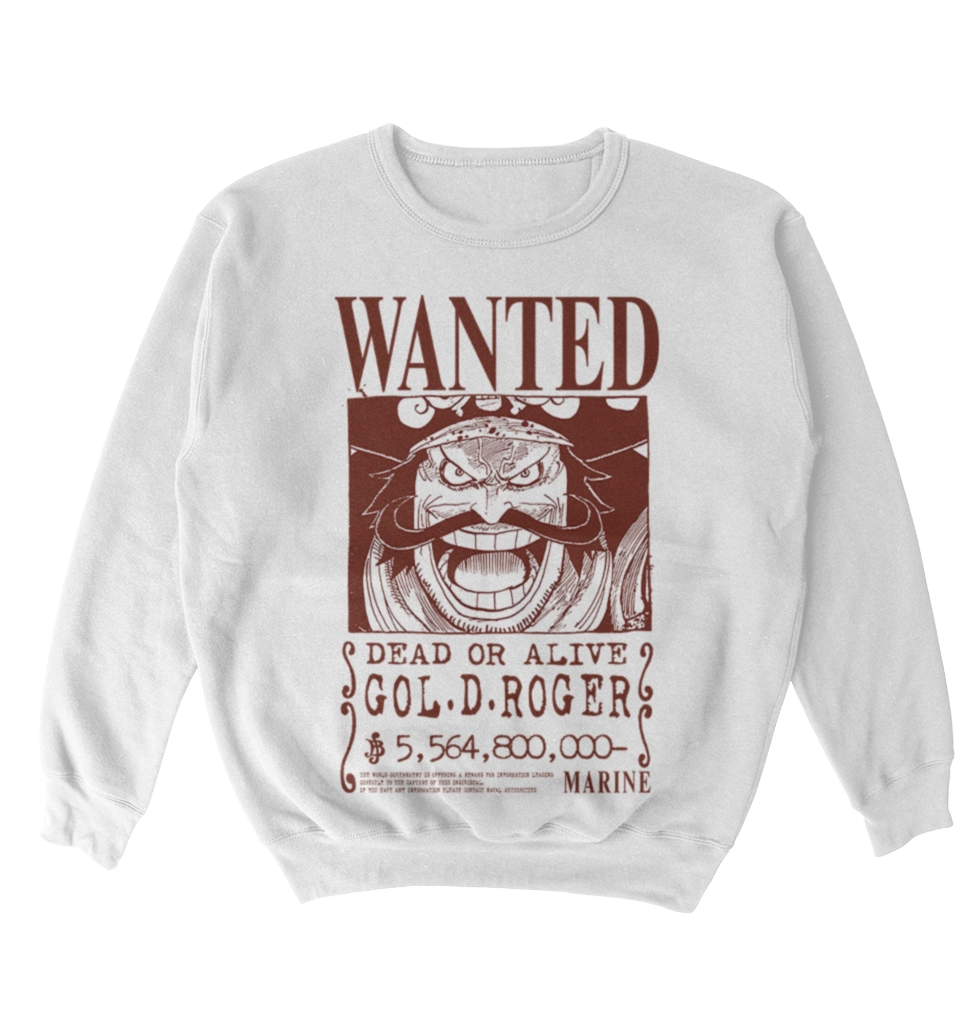 Poleron One Piece - Wanted - Gol D. Roger