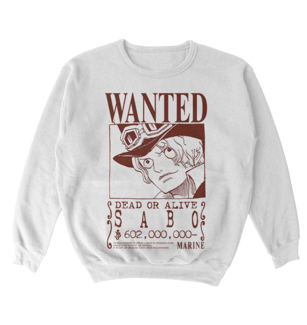 Poleron One Piece - Wanted - Sabo