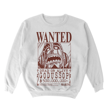 Poleron One Piece - Wanted - God Ussop