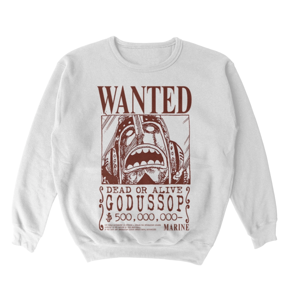 Poleron One Piece - Wanted - God Ussop
