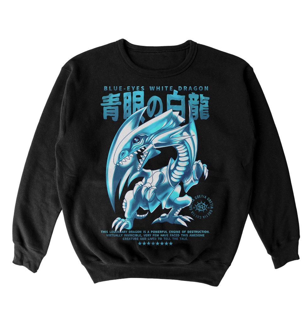 Poleron YU-GI-OH! - Dragón Blanco de Ojos Azules