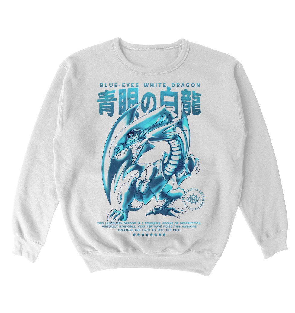 Poleron YU-GI-OH! - Dragón Blanco de Ojos Azules