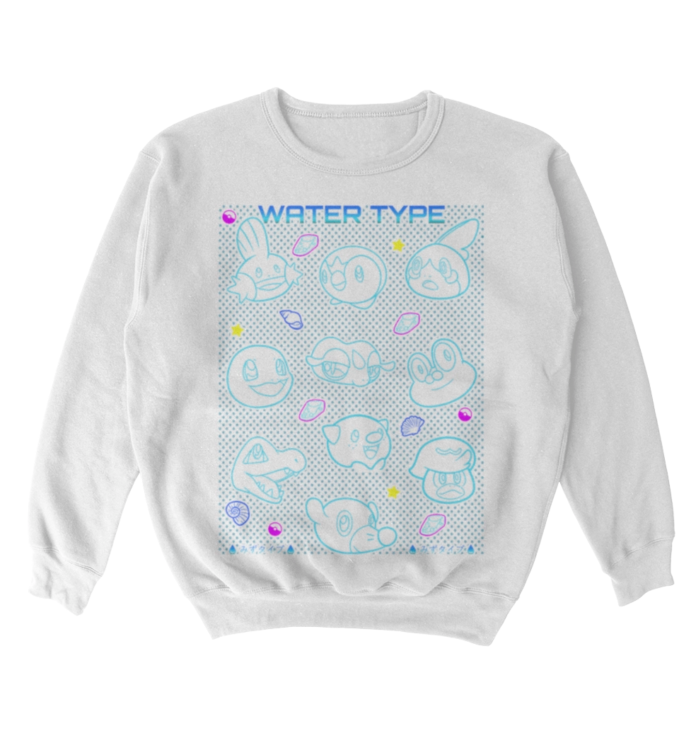 Poleron Pokemon - Iniciales Agua