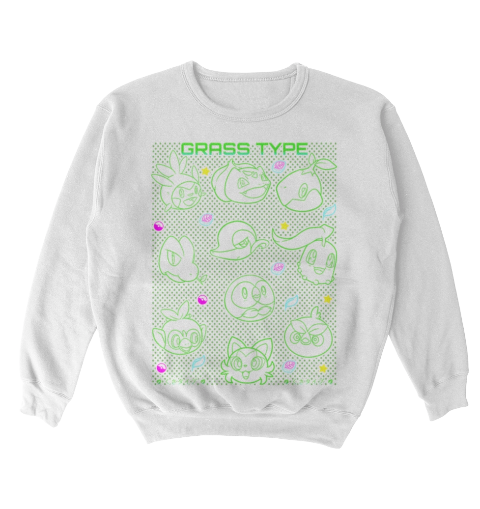 Poleron Pokemon - Iniciales Planta