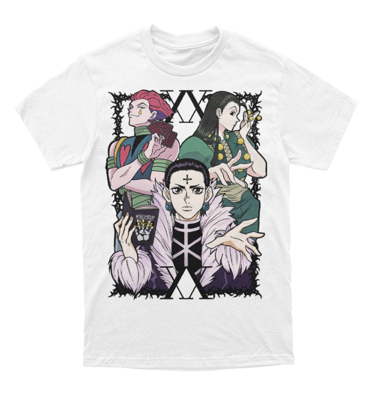 Polera Hunter x Hunter - Hisoka, Chrollo e Illumi