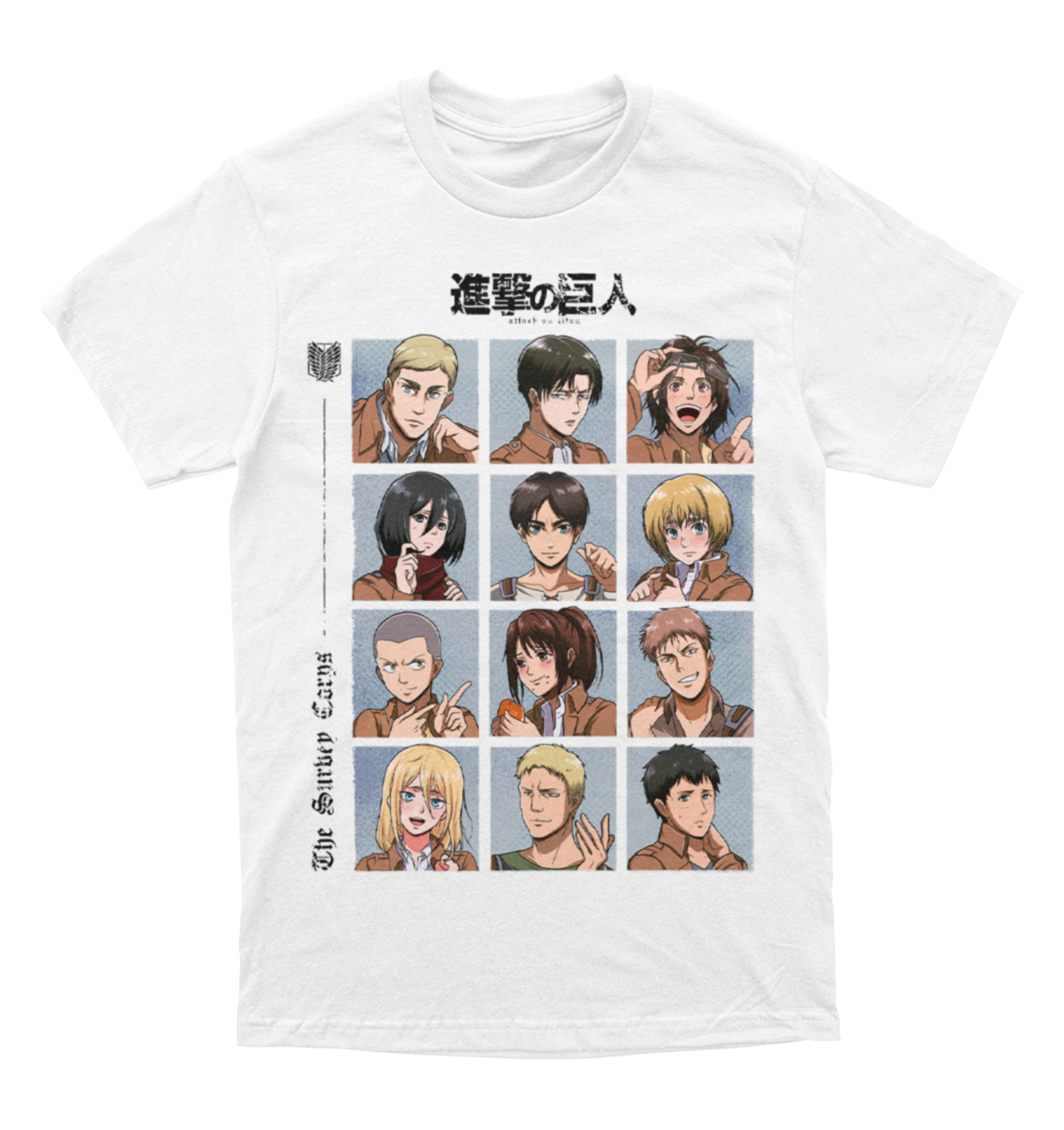 Polera Shingeki no Kyokin - Legión de reconocimiento - Miembros