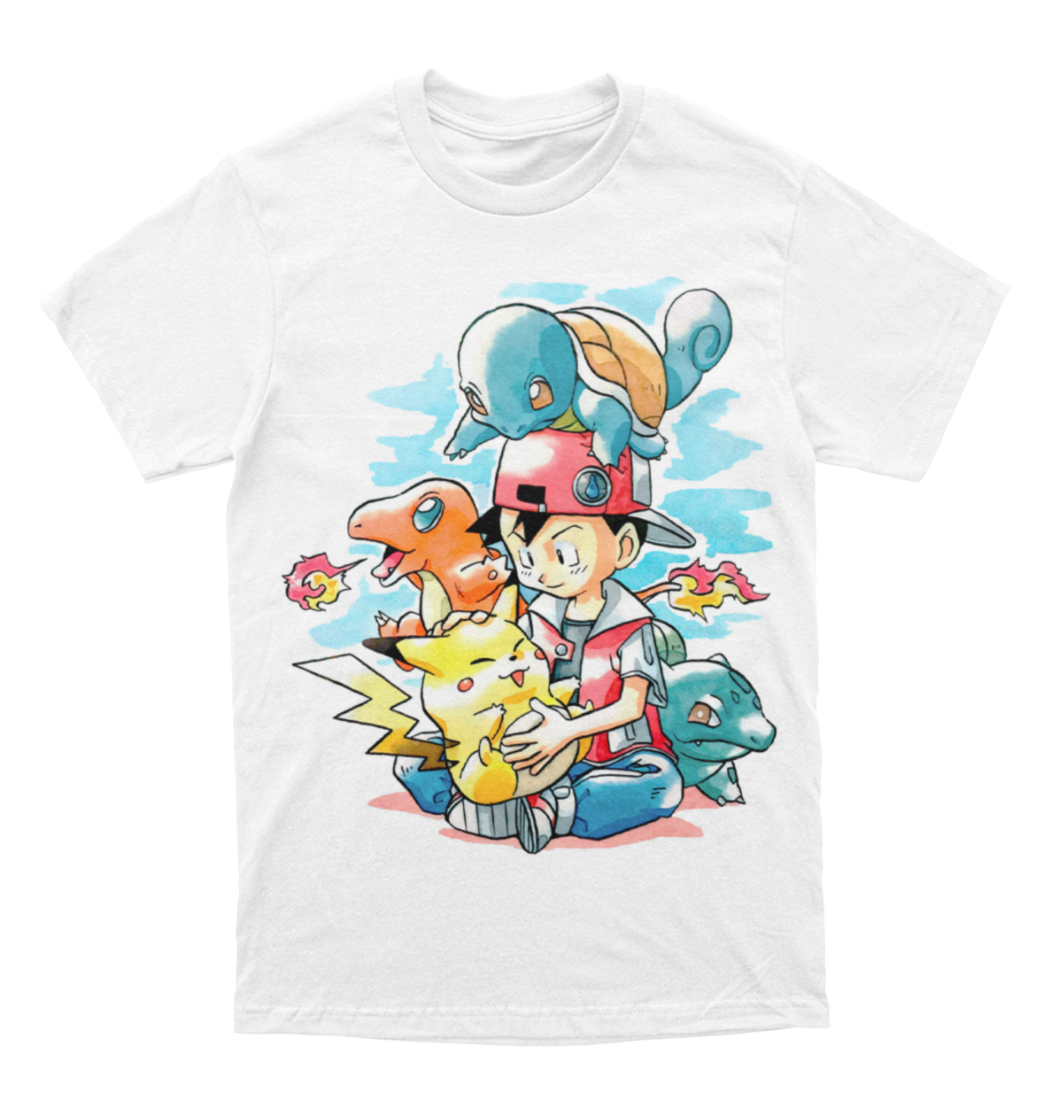 Polera Pokemon - Red e Iniciales