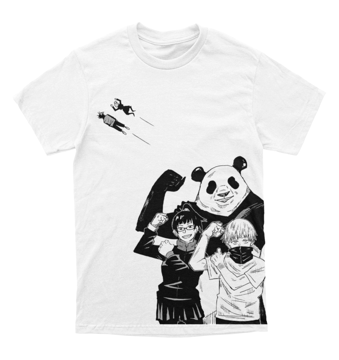Polera Jujutsu Kaisen - Maki, Toge y Panda