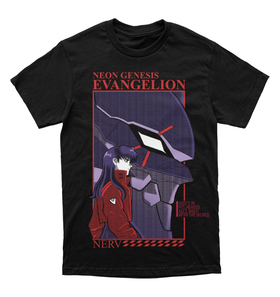 Polera Evangelion - Misato Katsuragi & Eva 01